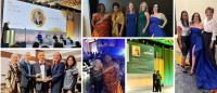 Collage of photos from award ceremony